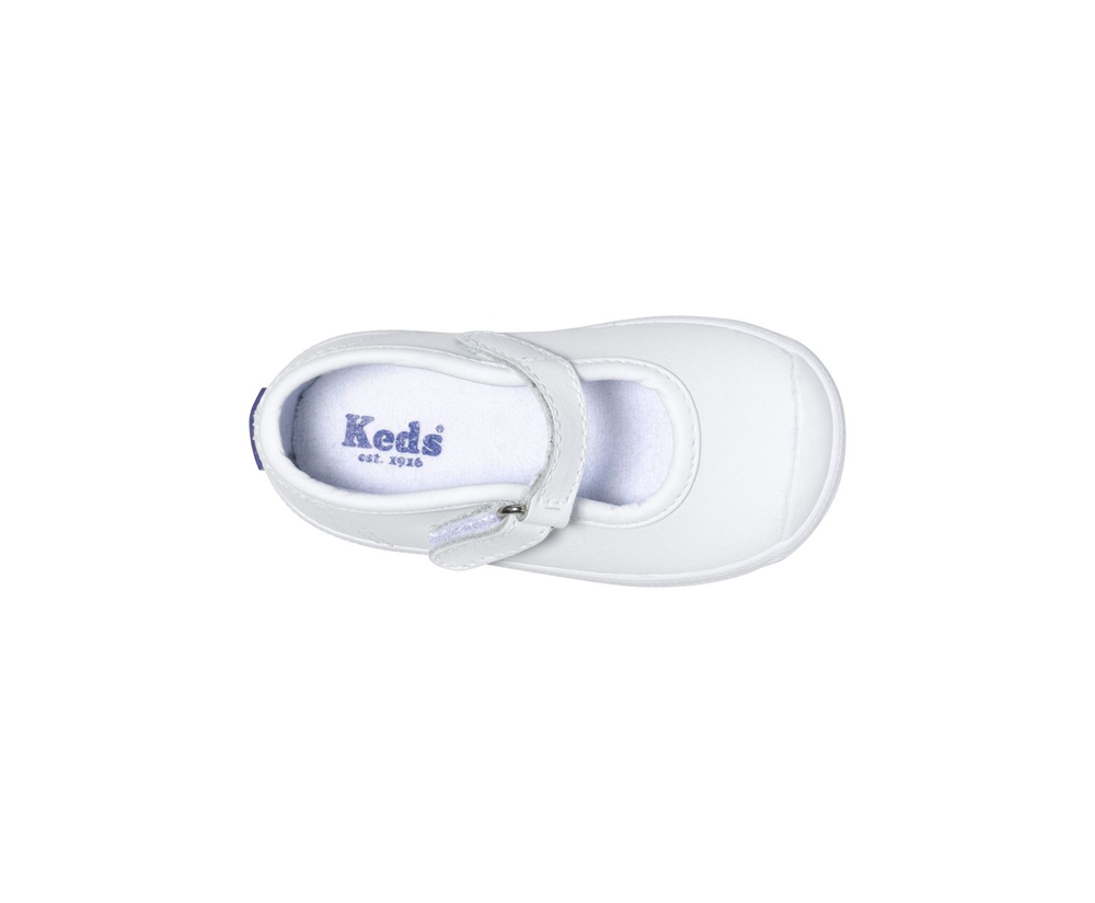 Keds Slip Ons White - Champion Toe Cap MJ - Kids ZNKBHT-859